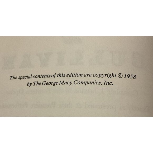 VTG THE FIRST NIGHT GILBERT AND SULLIVAN BOOK WITH PROGRAMS SLEEVE 1958 HERITAGE - Picture 5 of 7